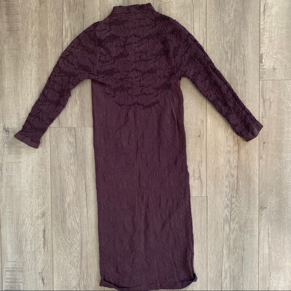 Purple lace dress